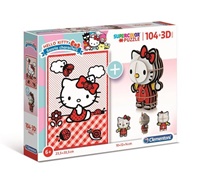 Hello Kitty 3D-pussel, 104 bitar (SE) 1/2020